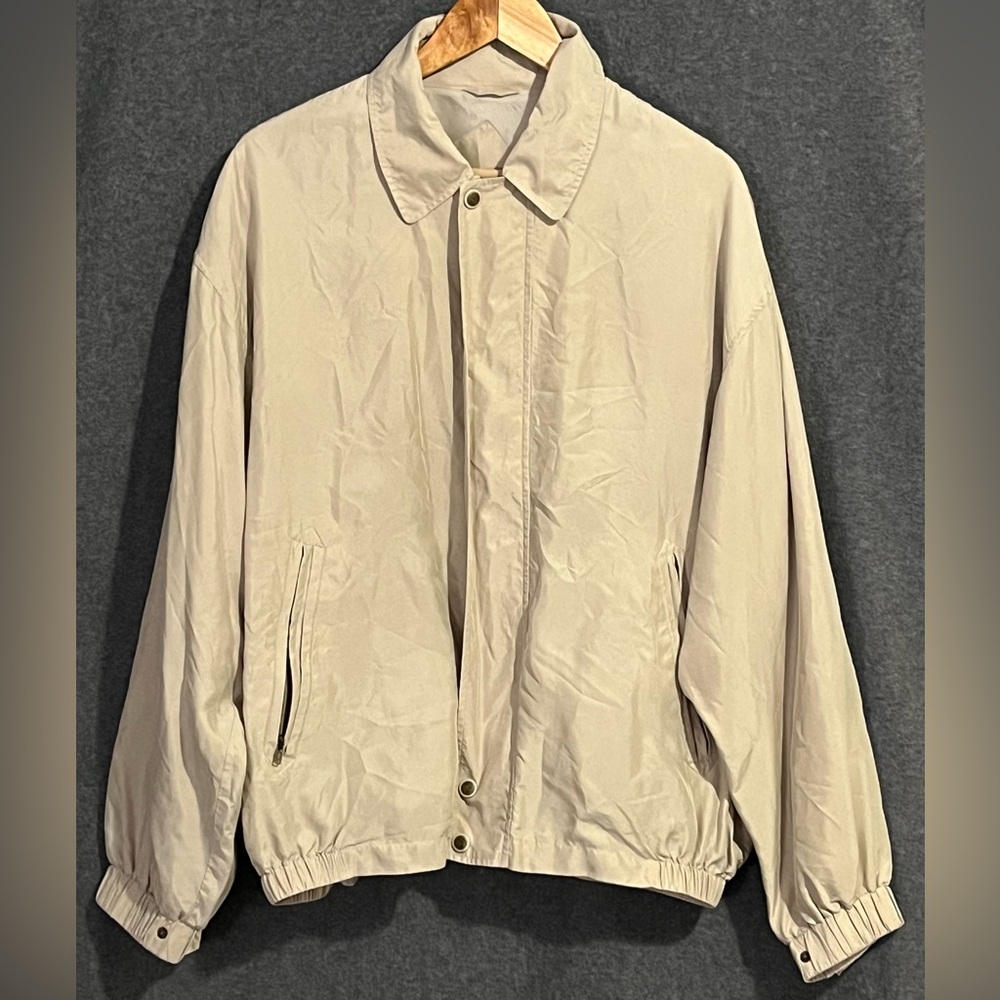 Vintage Bobby Chan 100% Silk Jacket Men’s Large